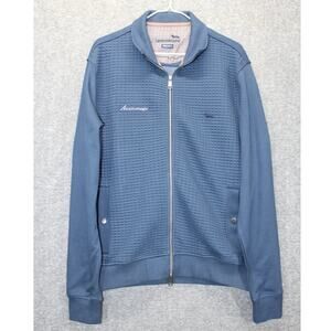 Harmont & Blaine Felpa Full Zip Sweatshirt Mens Large Navy Regular Fit NEW